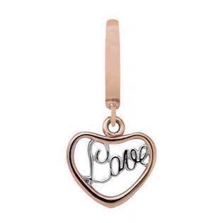 Rose Heart Love Charm fra Christina Design London